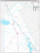 Live Oak Wall Map Premium Style